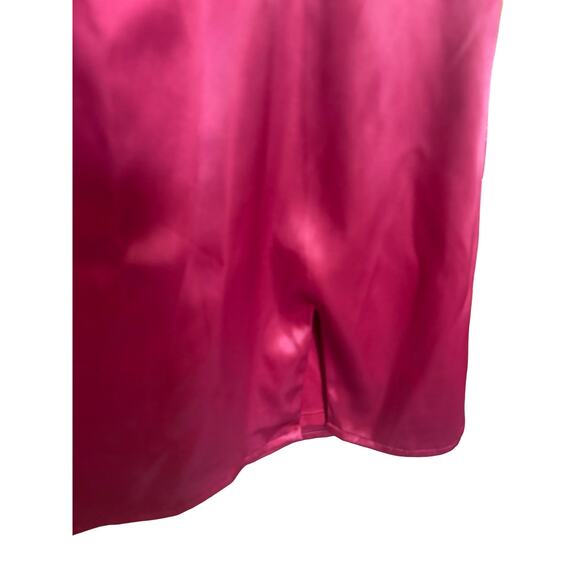 More to Come Abigail Satin Red Square Neck Mini Dress Date Night Cocktail Size S - Picture 3 of 6